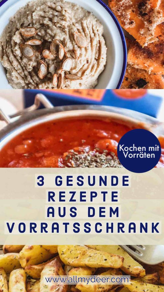 Kochen mit Vorräten geht einfacher als du denkst! Mit diesen 3 Basic Rezepten lassen sich deine Vorräte ganz einfach aufbrauchen!