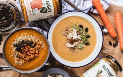 Pimp your Soup! 6 Suppen-Toppings, die du unbe­dingt pro­bie­ren solltest – Ret­ter­gut Bio Suppen